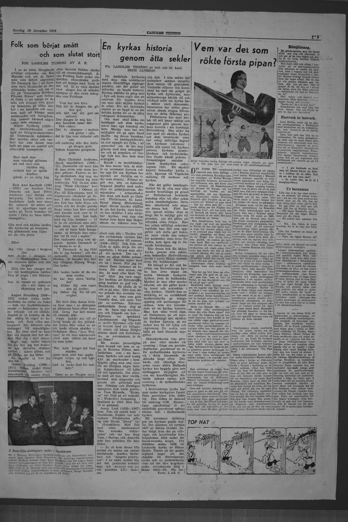 Laholms Tidning Torsdag 29 december 1949, sida 5
