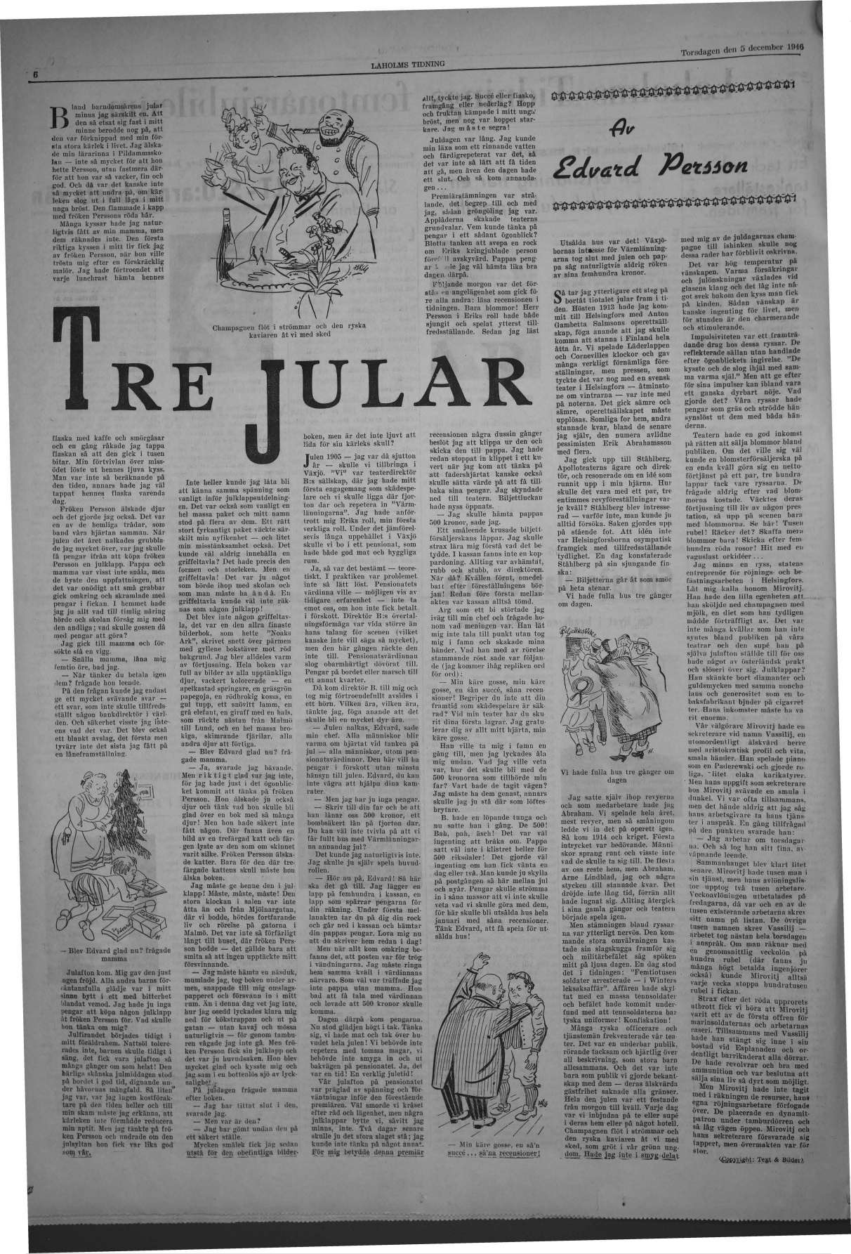 Laholms Tidning Torsdag 5 december 1946, sida 11