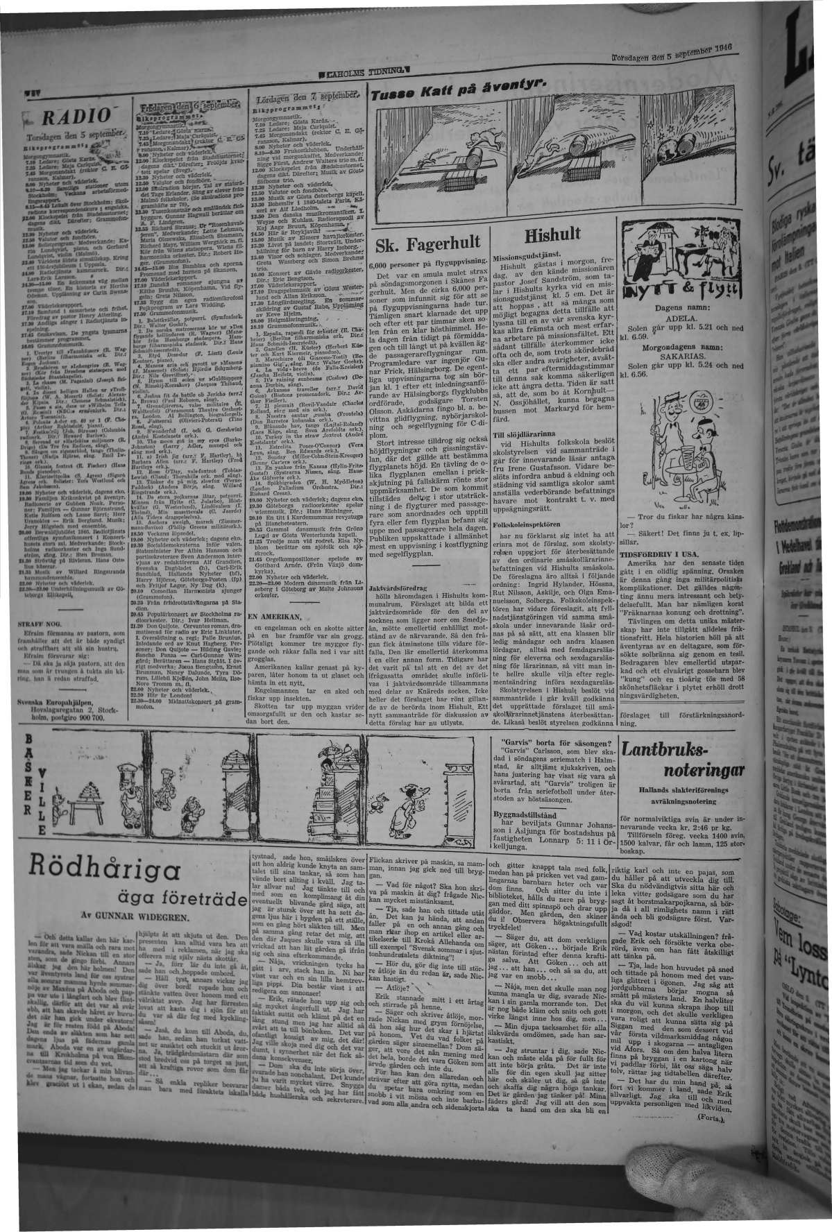 Laholms Tidning Torsdag 5 september 1946, sida 6