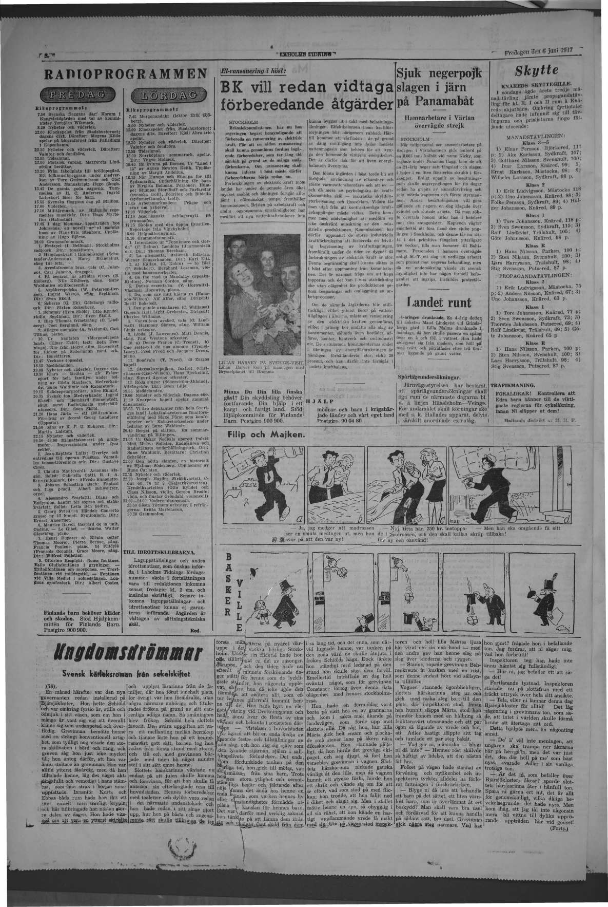 Laholms Tidning Fredag 6 juni 1947, sida 6