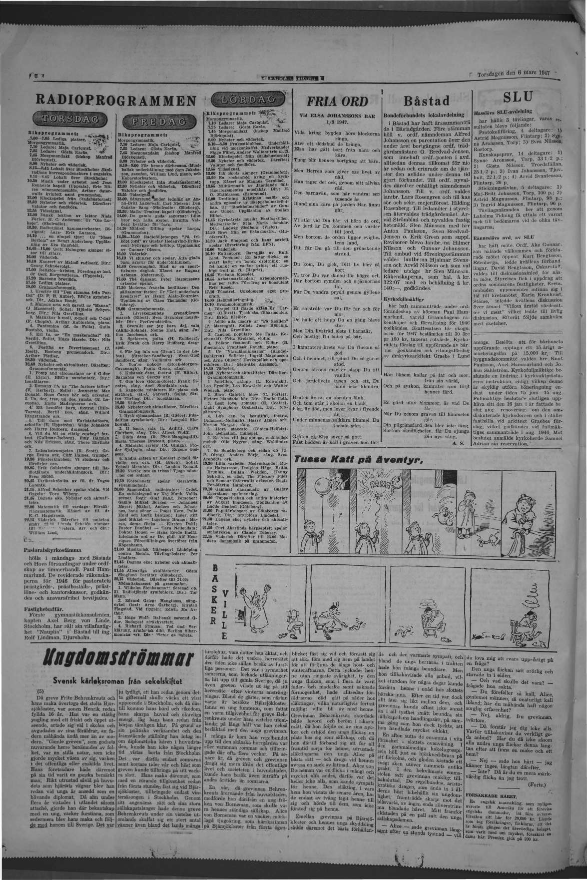Laholms Tidning Torsdag 6 mars 1947, sida 6