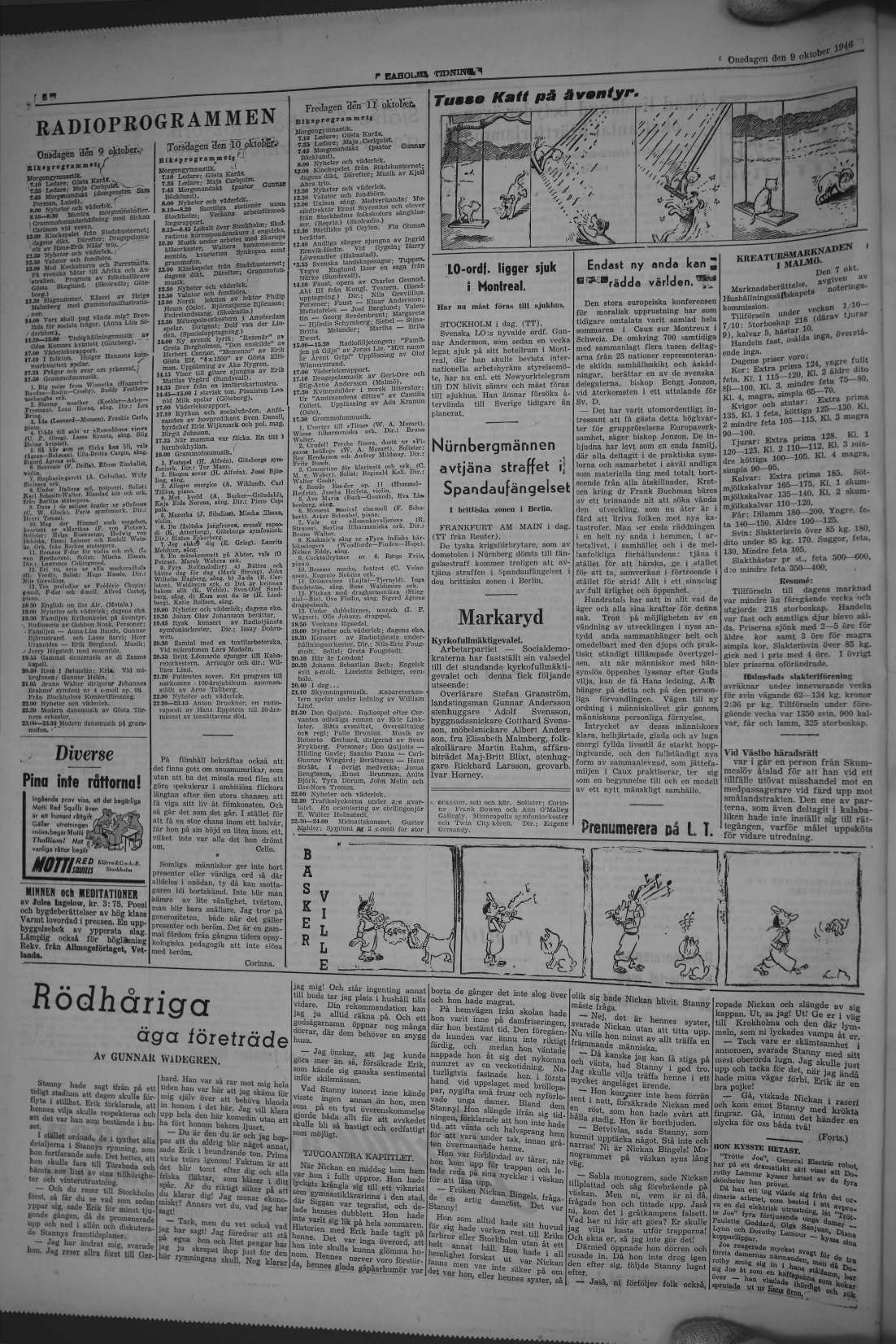 Laholms Tidning Onsdag 9 oktober 1946, sida 6