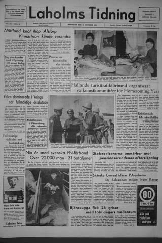 Förstasidan, Torsdag 16 december 1965
