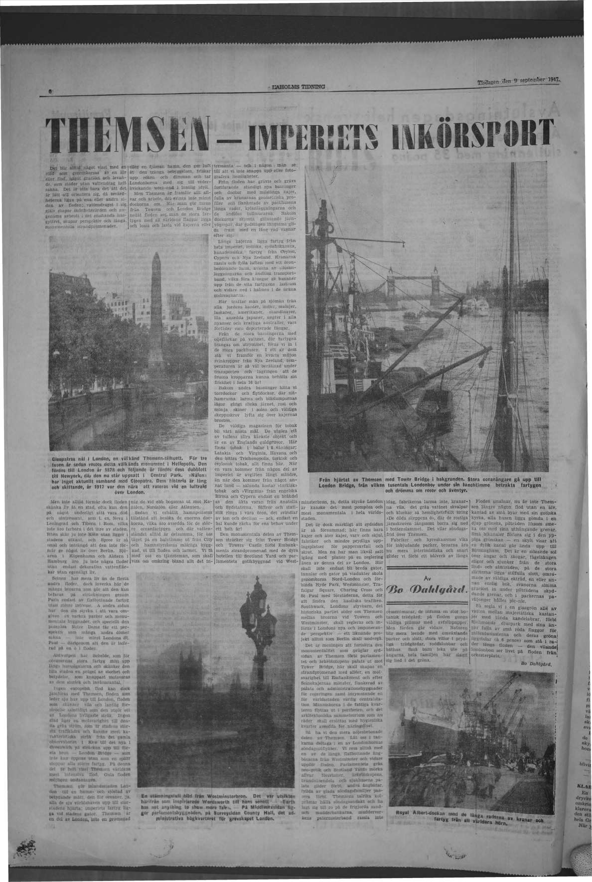 Laholms Tidning Tisdag 9 september 1947, sida 6