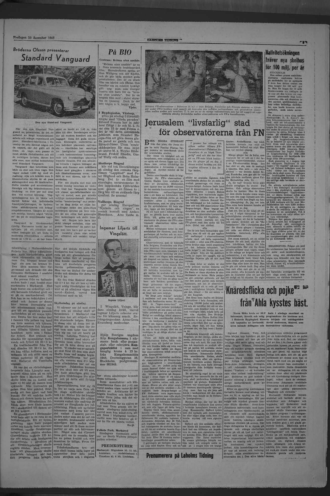 Laholms Tidning Fredag 10 december 1948, sida 5