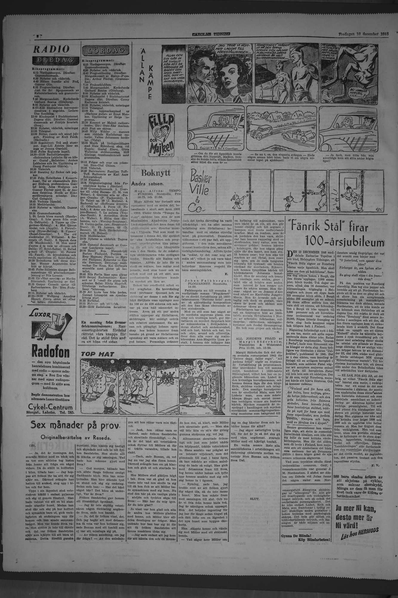 Laholms Tidning Fredag 10 december 1948, sida 8