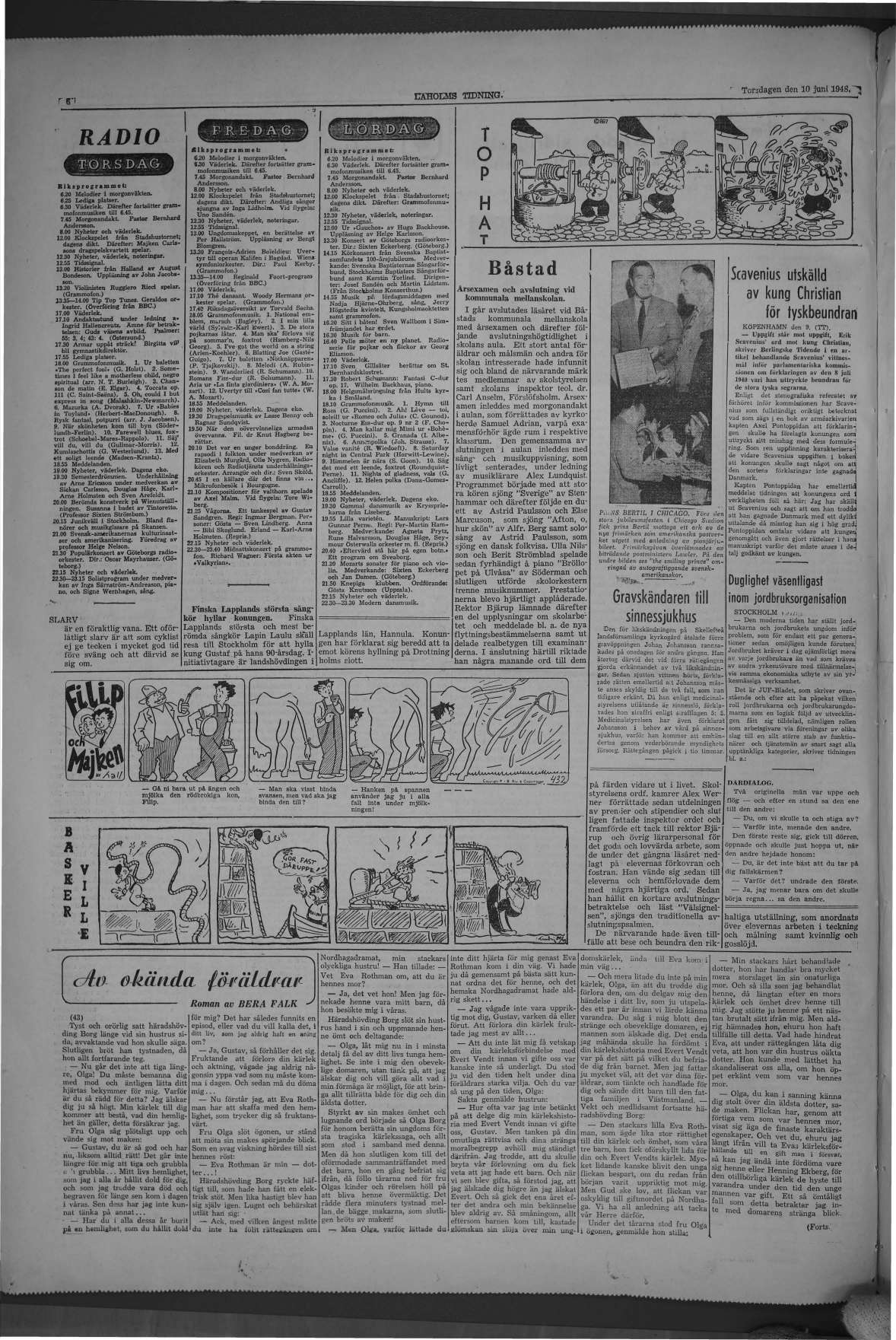 Laholms Tidning Torsdag 10 juni 1948, sida 6
