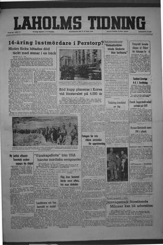 Förstasidan, Måndag 10 maj 1948