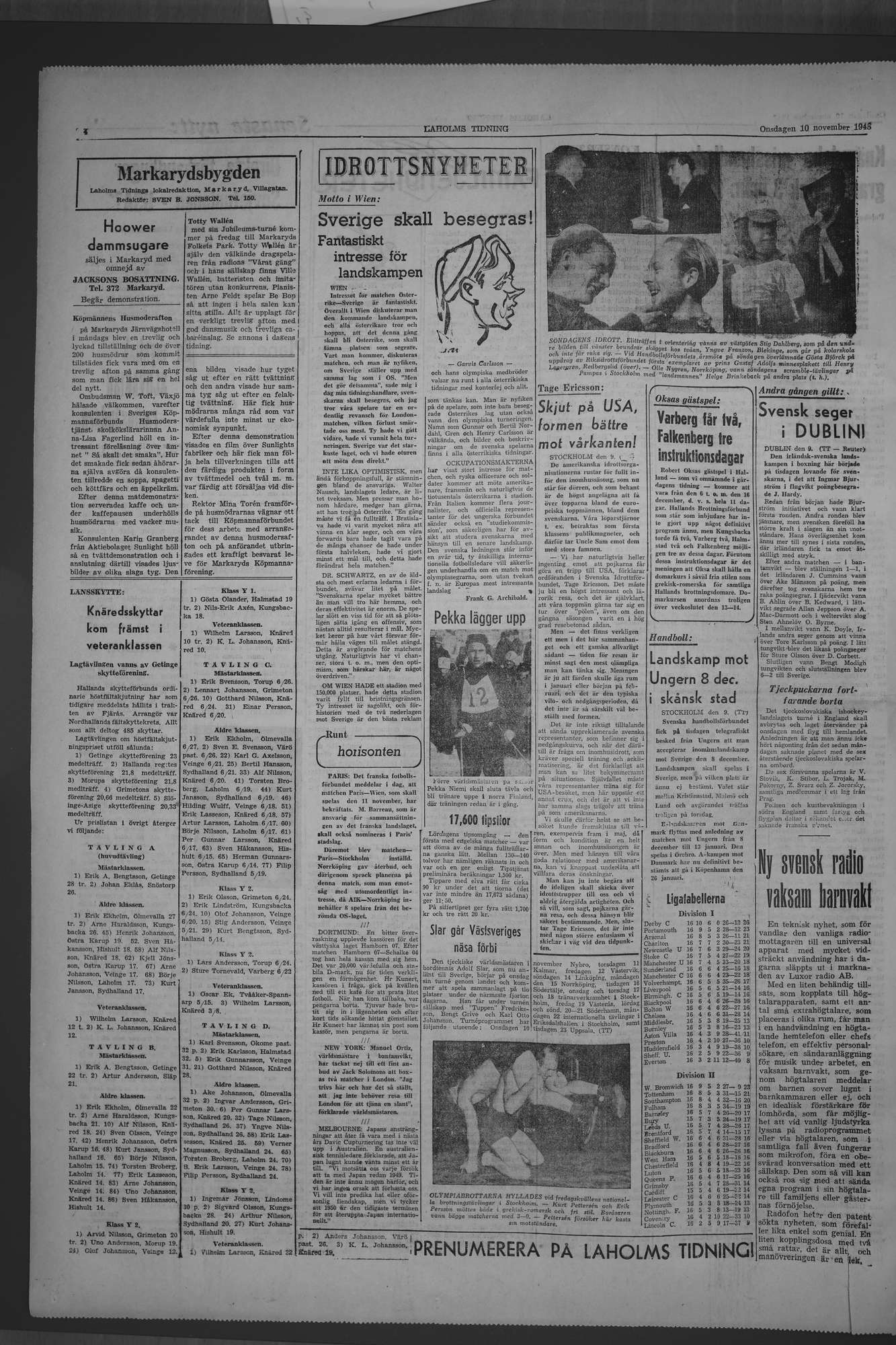 Laholms Tidning Onsdag 10 november 1948, sida 4