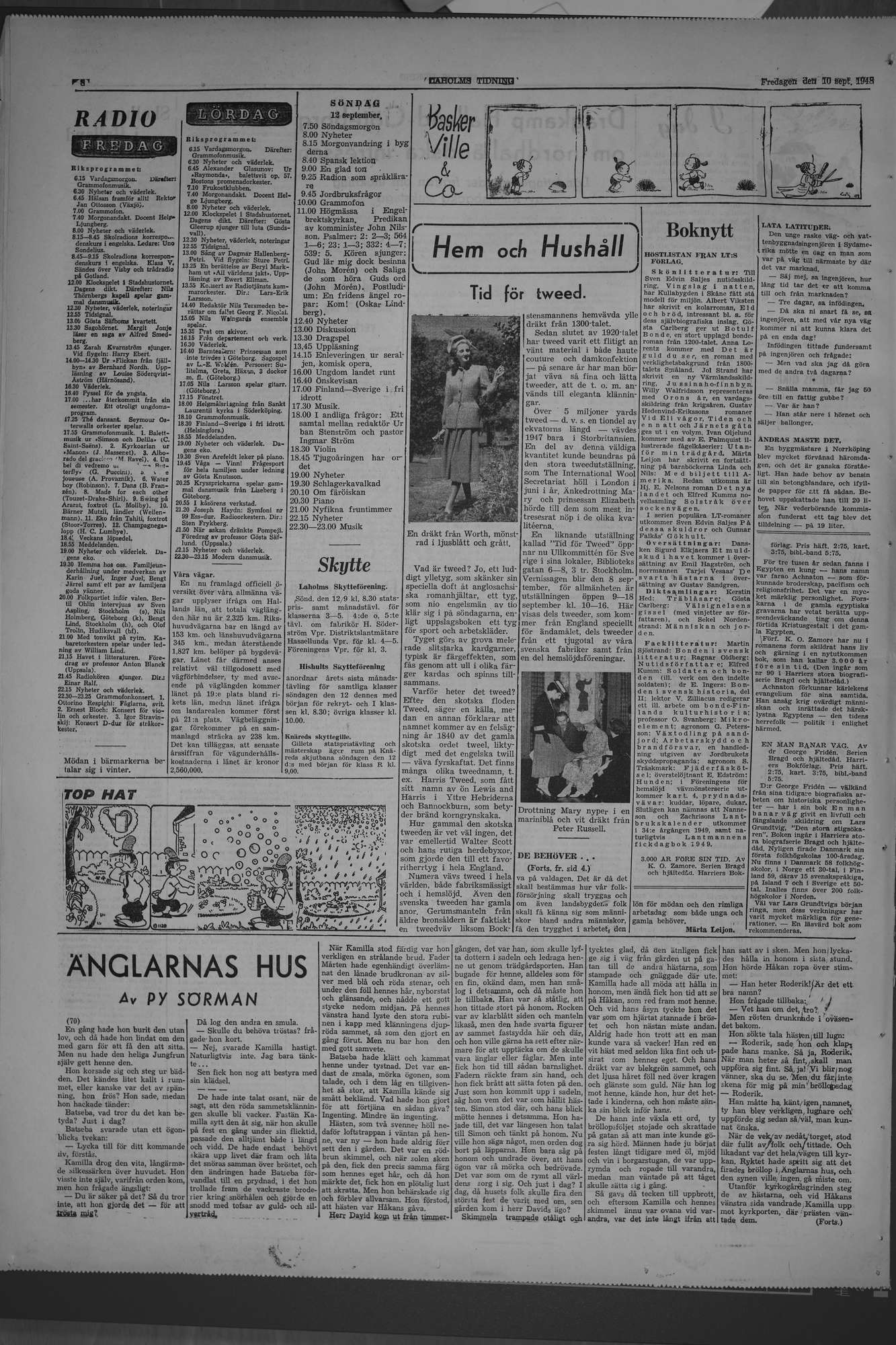 Laholms Tidning Fredag 10 september 1948, sida 8
