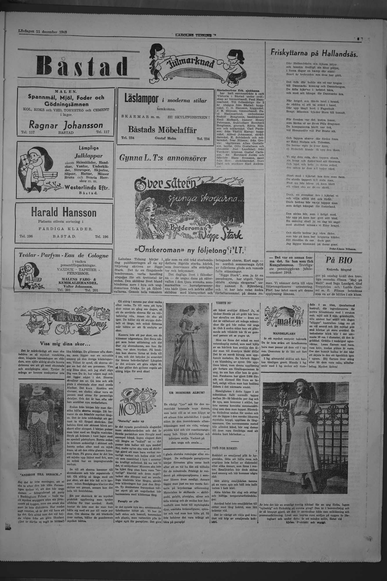 Laholms Tidning Lördag 11 december 1948, sida 5