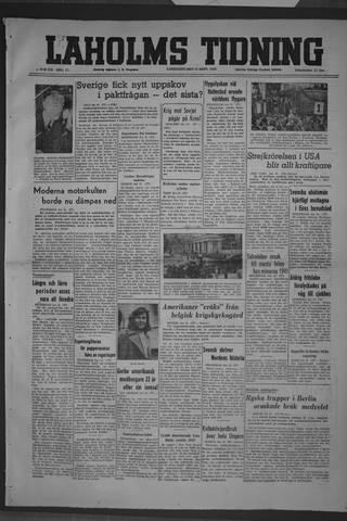 Förstasidan, Lördag 11 september 1948