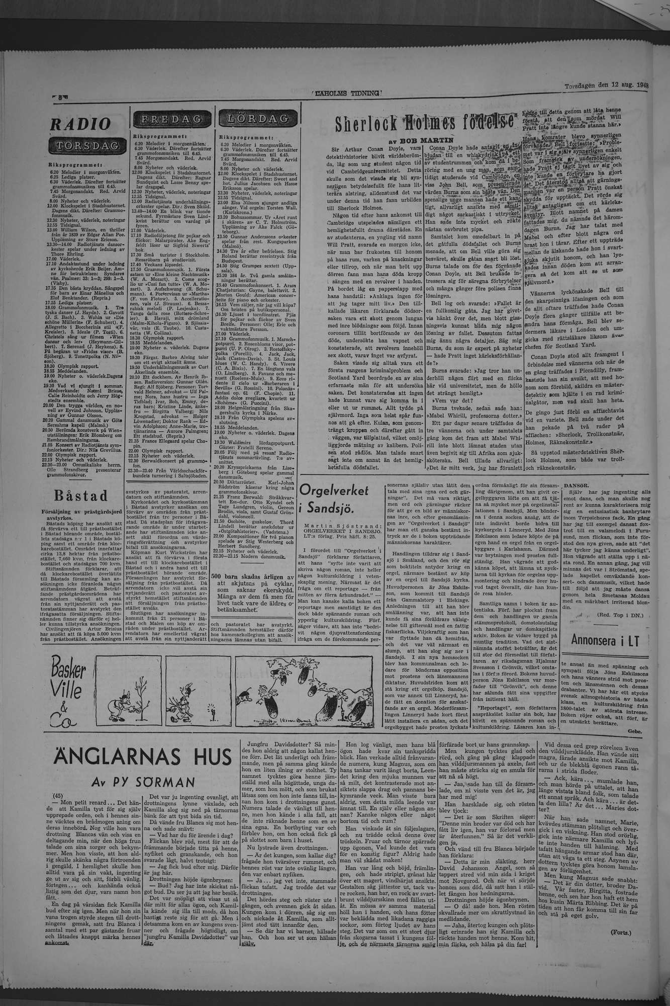 Laholms Tidning Torsdag 12 augusti 1948, sida 6