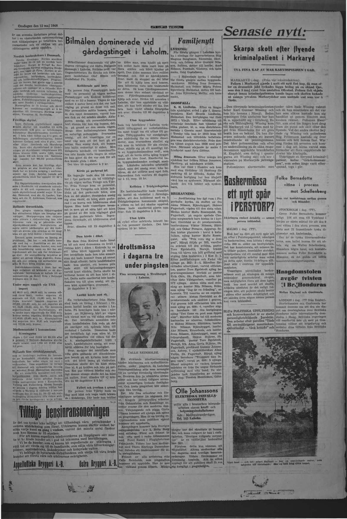 Laholms Tidning Onsdag 12 maj 1948, sida 3