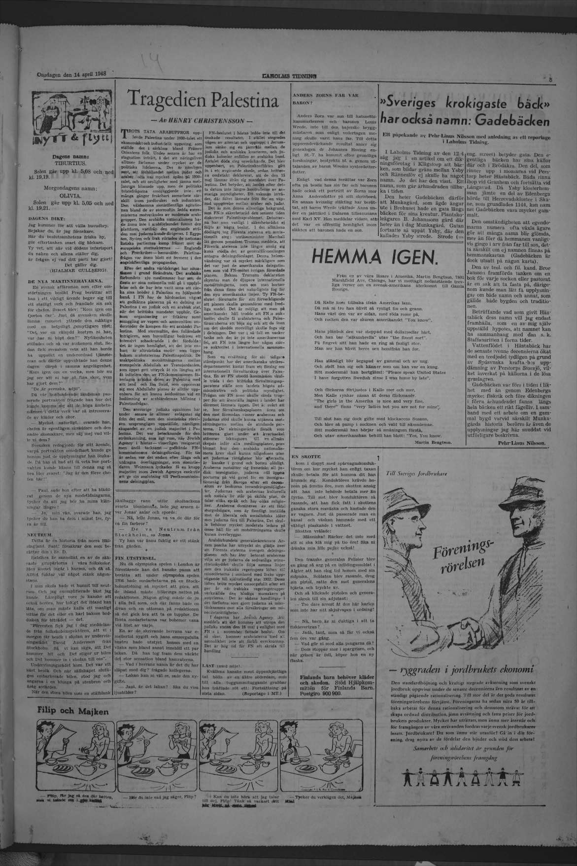 Laholms Tidning Onsdag 14 april 1948, sida 5