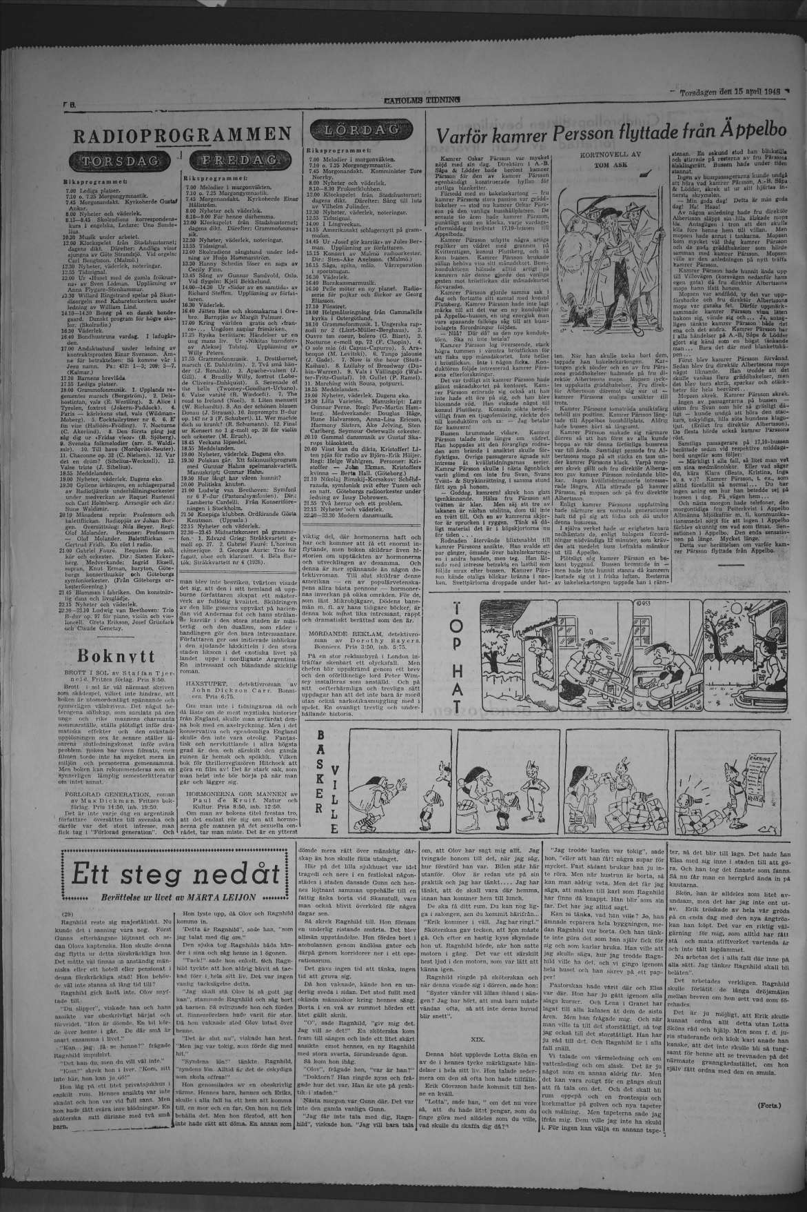 Laholms Tidning Torsdag 15 april 1948, sida 6