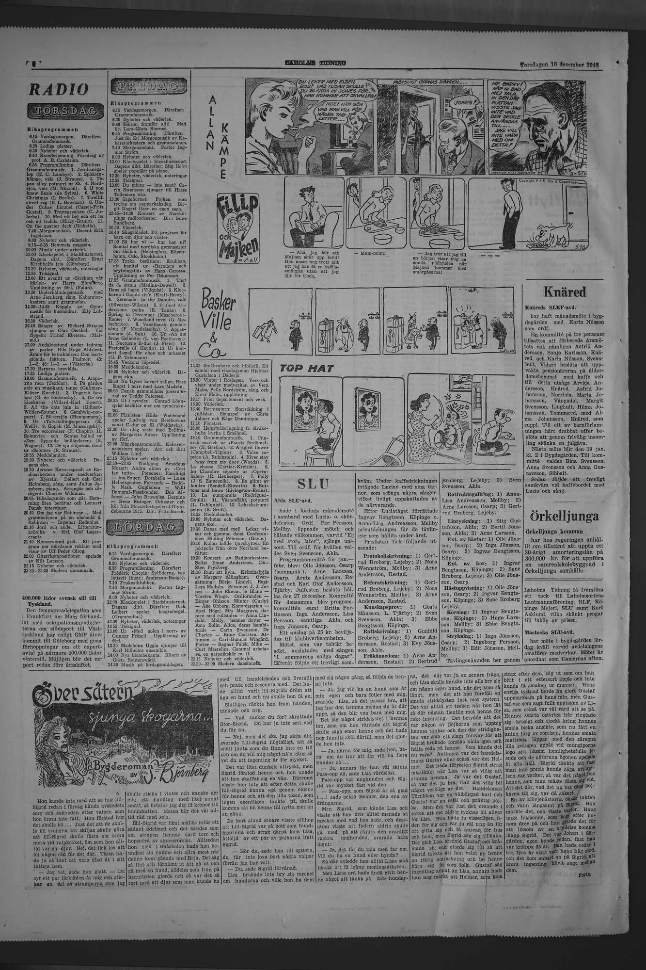 Laholms Tidning Torsdag 16 december 1948, sida 8