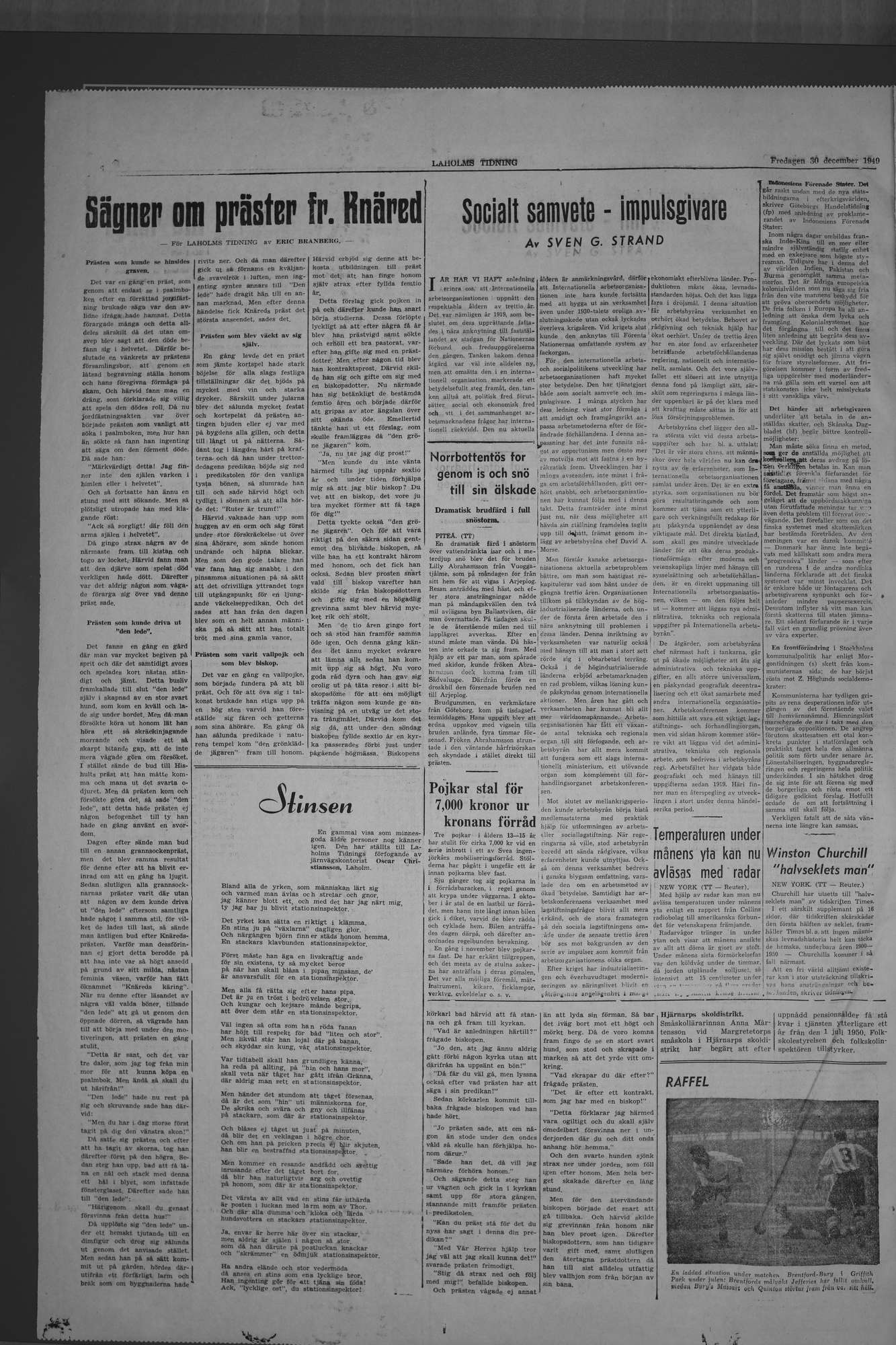 Laholms Tidning Fredag 30 december 1949, sida 6
