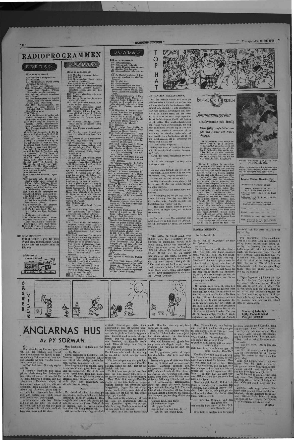 Laholms Tidning Fredag 16 juli 1948, sida 6