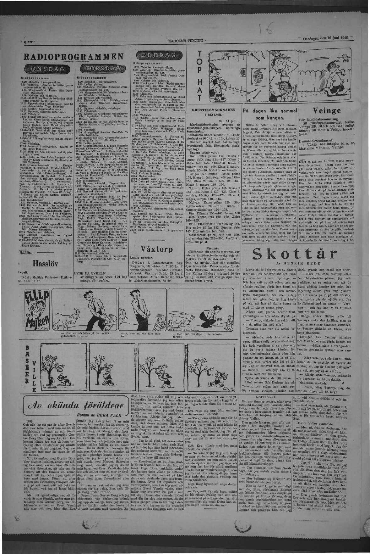 Laholms Tidning Onsdag 16 juni 1948, sida 6