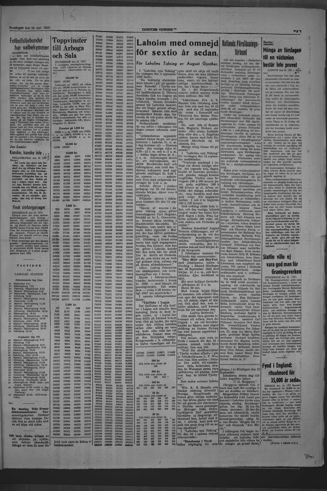 Laholms Tidning Torsdag 16 september 1948, sida 3