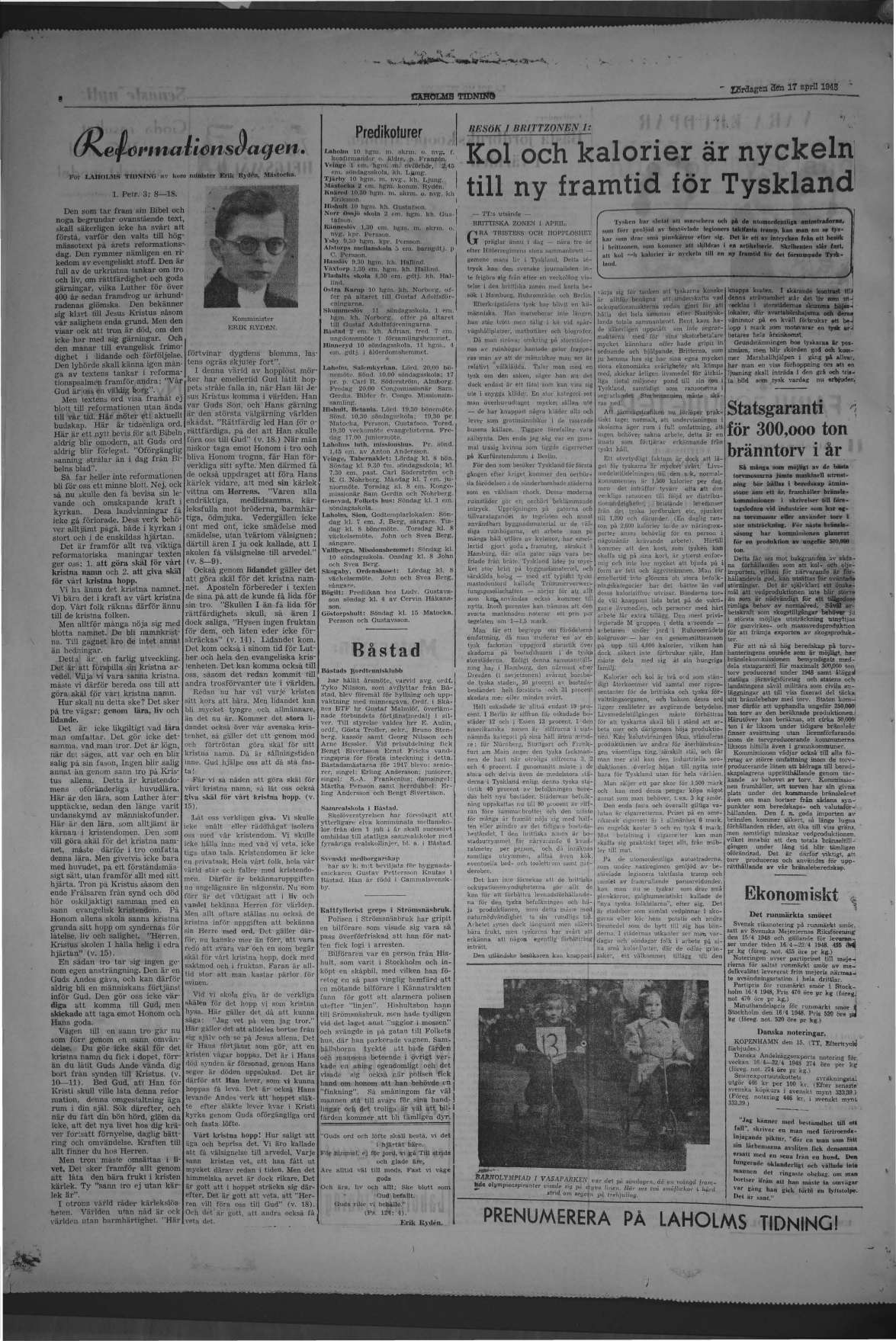 Laholms Tidning Lördag 17 april 1948, sida 6