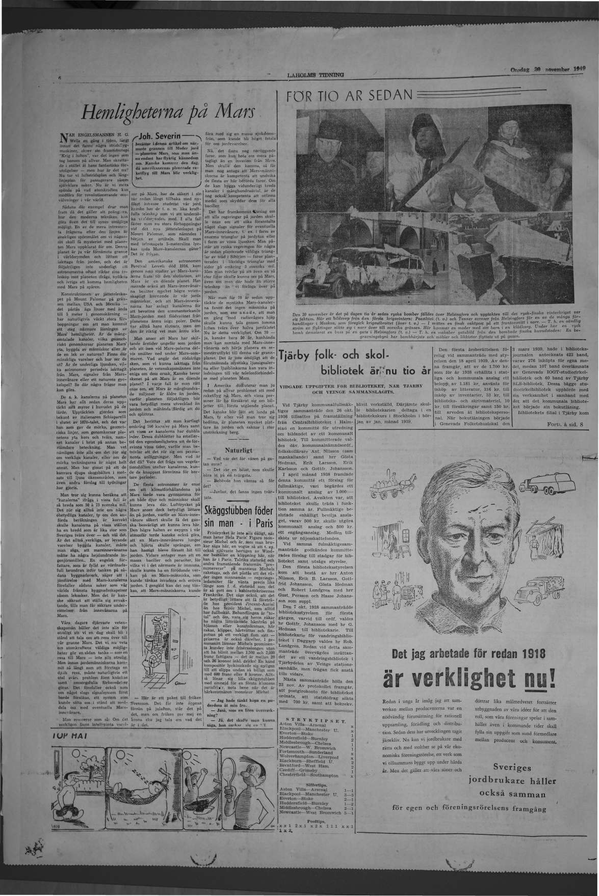 Laholms Tidning Onsdag 30 november 1949, sida 6