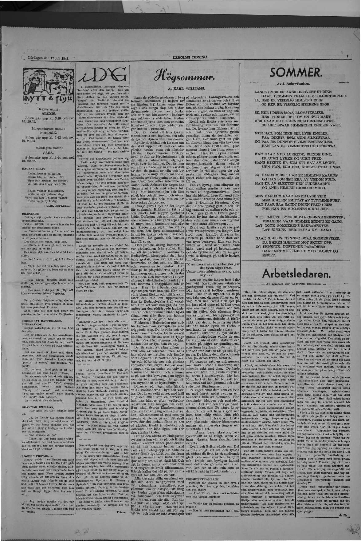 Laholms Tidning Lördag 17 juli 1948, sida 7