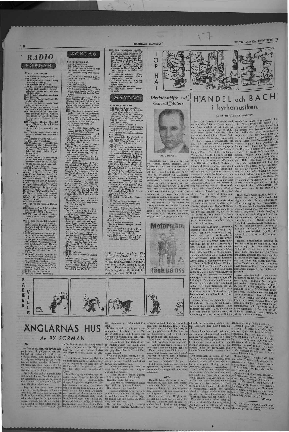 Laholms Tidning Lördag 17 juli 1948, sida 8