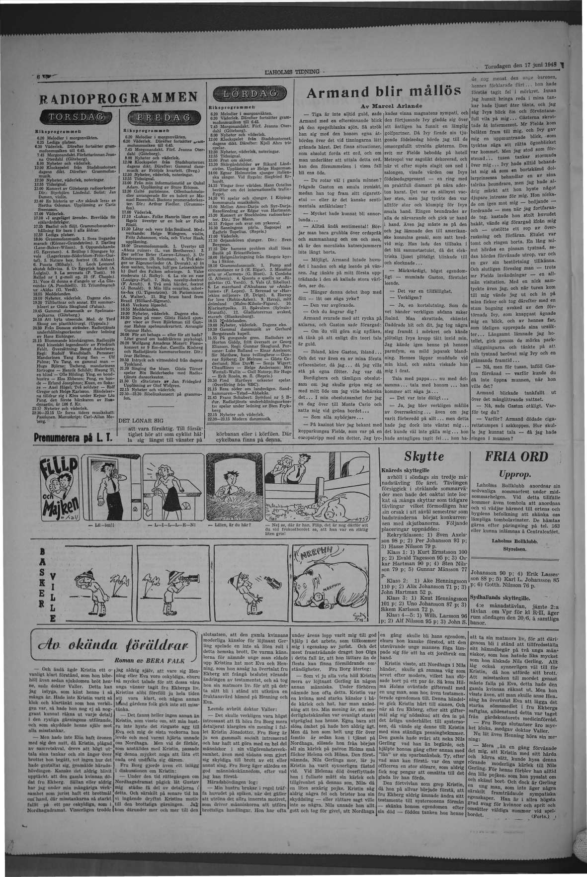 Laholms Tidning Torsdag 17 juni 1948, sida 7