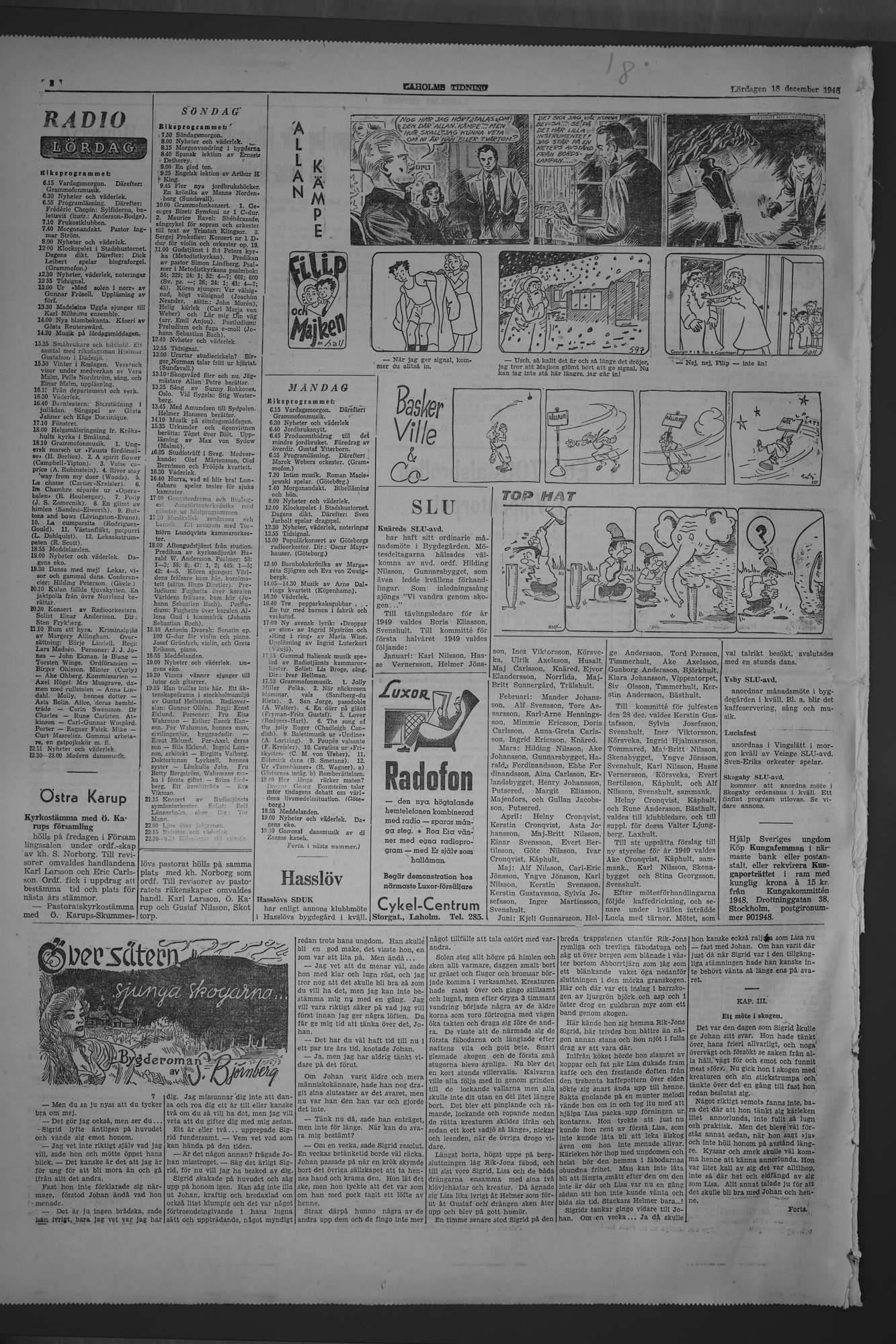 Laholms Tidning Lördag 18 december 1948, sida 8