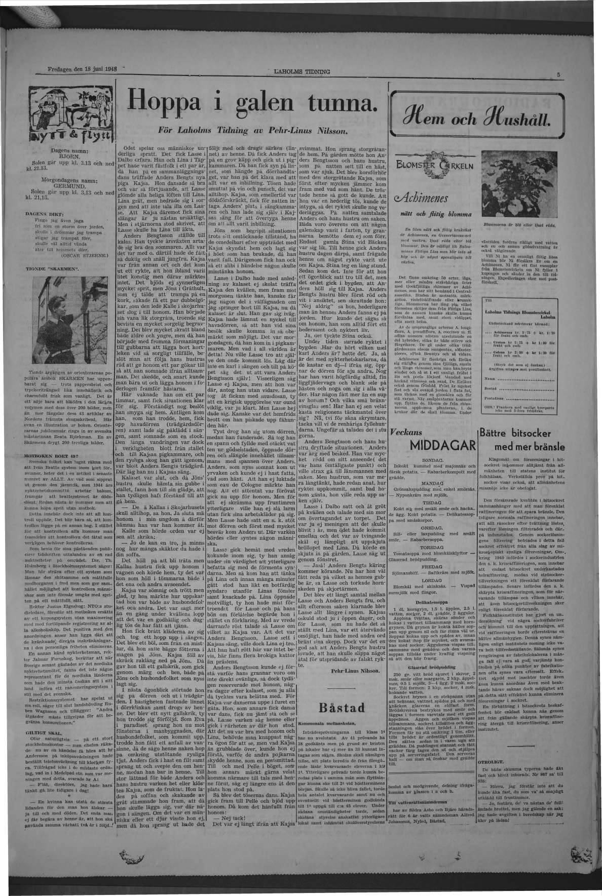 Laholms Tidning Fredag 18 juni 1948, sida 5