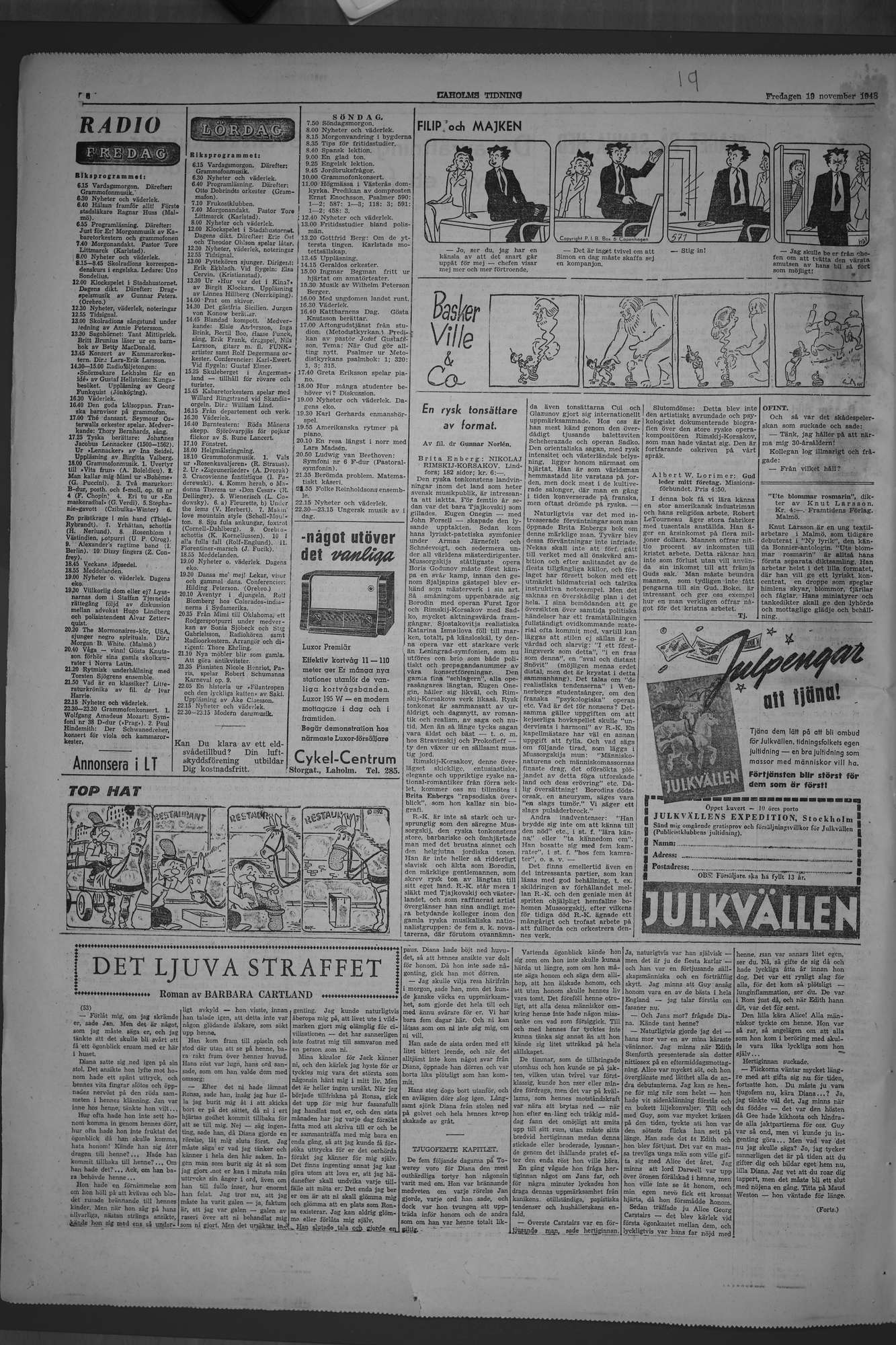 Laholms Tidning Fredag 19 november 1948, sida 6
