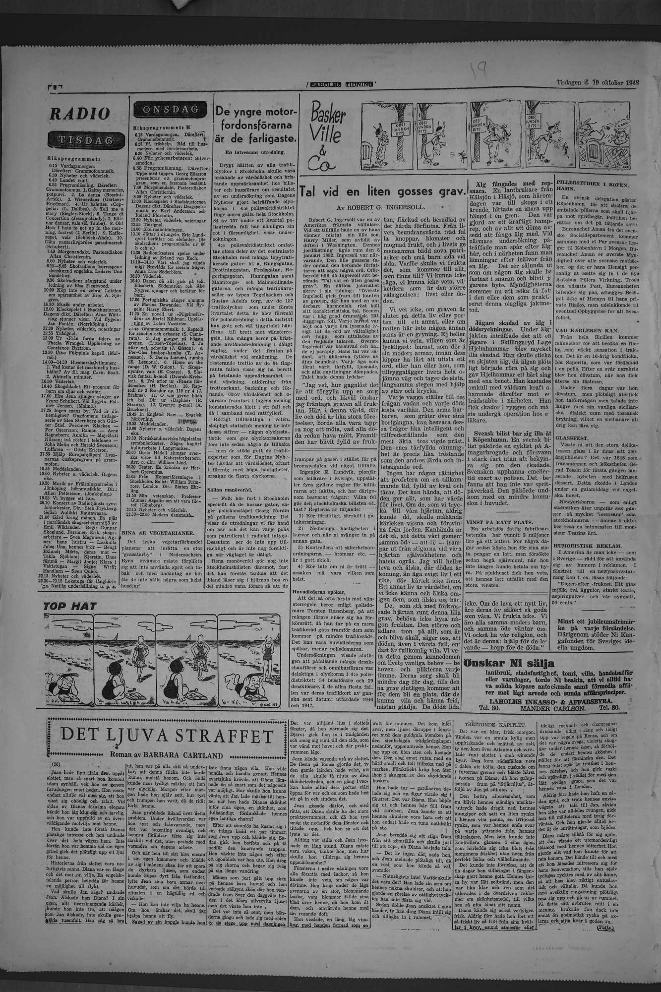 Laholms Tidning Tisdag 19 oktober 1948, sida 6