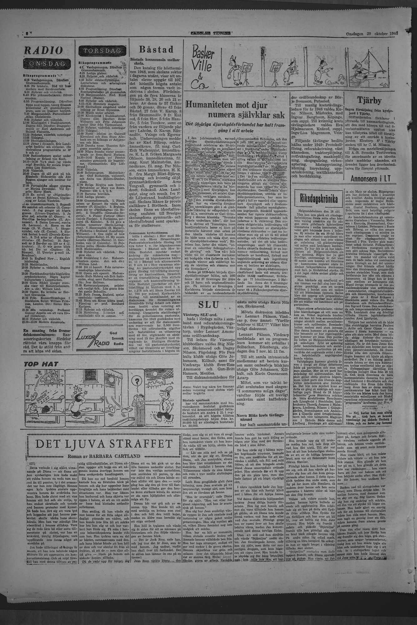 Laholms Tidning Onsdag 20 oktober 1948, sida 6