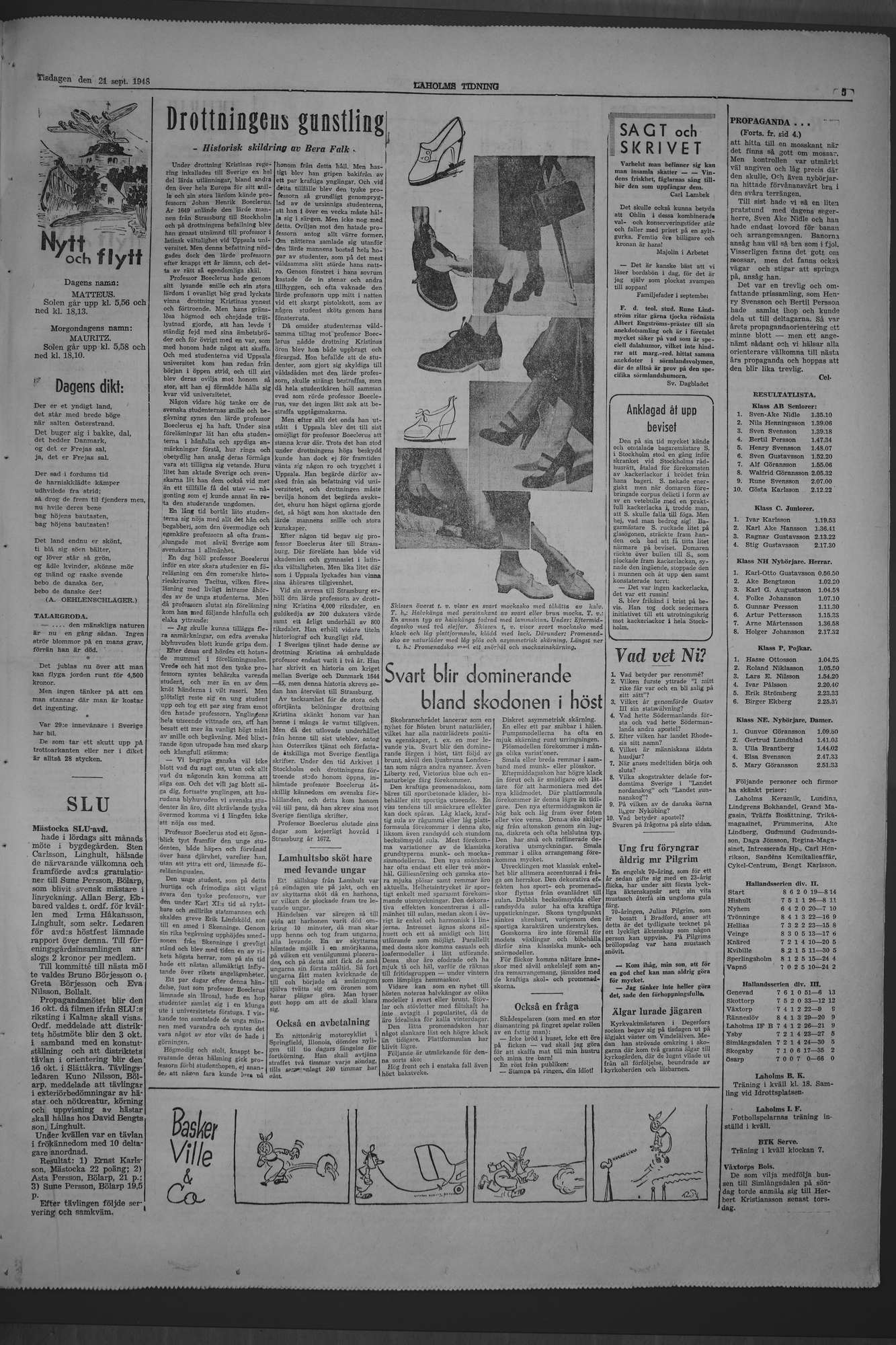 Laholms Tidning Tisdag 21 september 1948, sida 5