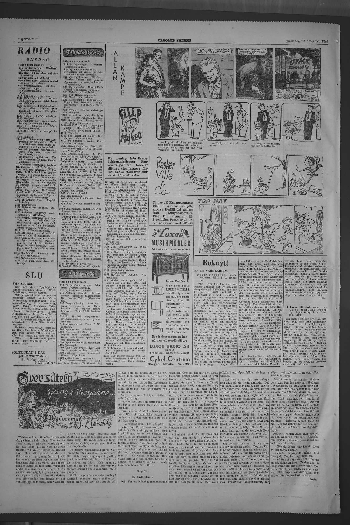 Laholms Tidning Onsdag 22 december 1948, sida 6