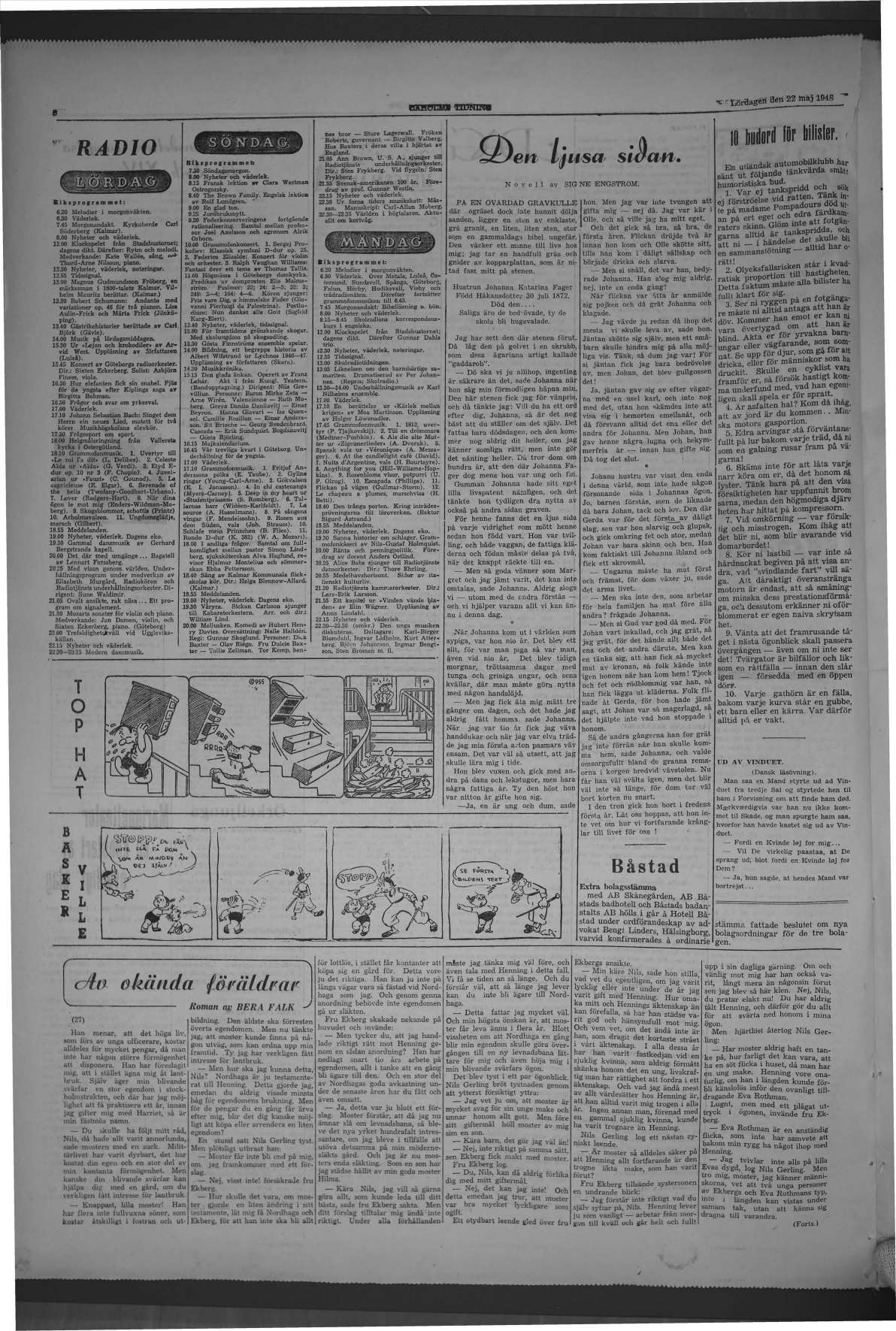 Laholms Tidning Lördag 22 maj 1948, sida 8
