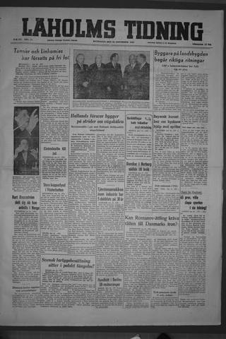 Förstasidan, Måndag 22 november 1948