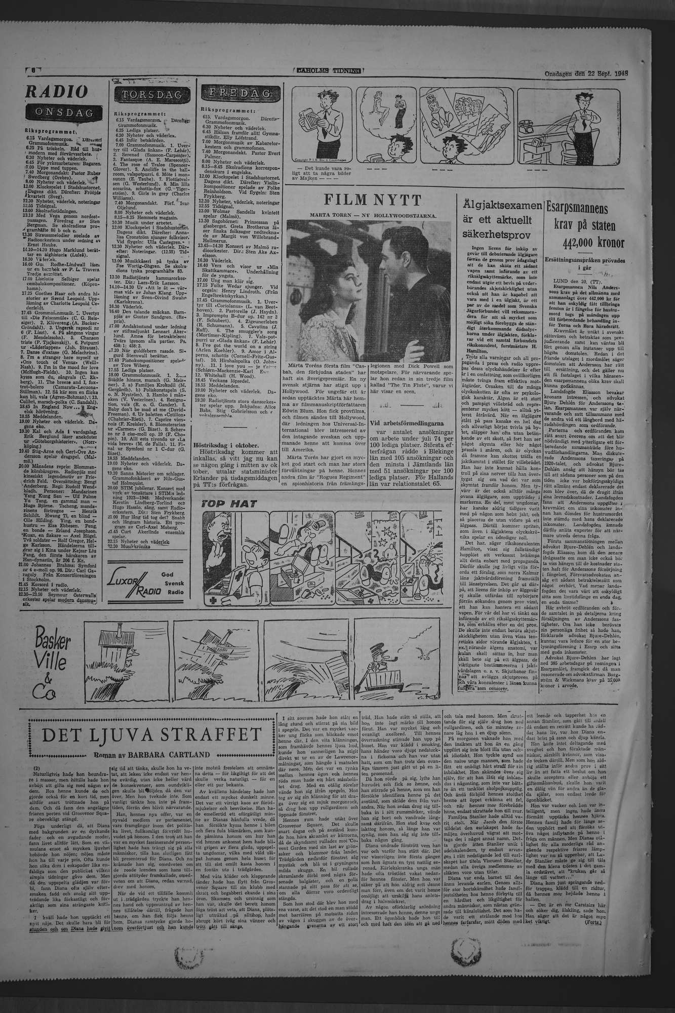 Laholms Tidning Onsdag 22 september 1948, sida 6