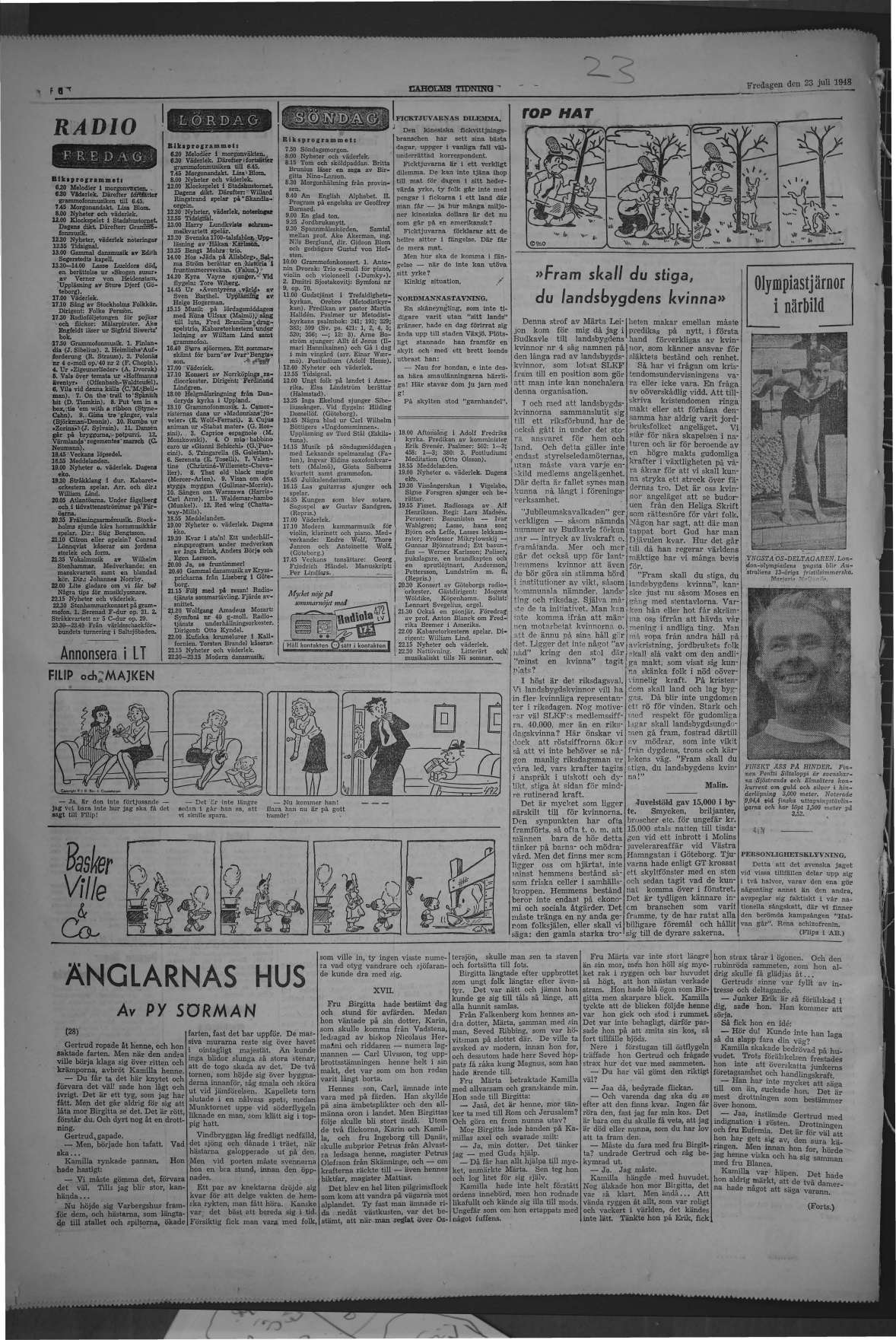 Laholms Tidning Fredag 23 juli 1948, sida 6