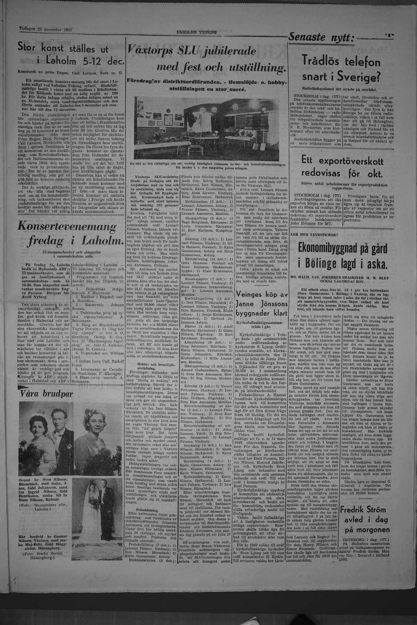 Laholms Tidning Tisdag 23 november 1948, sida 3
