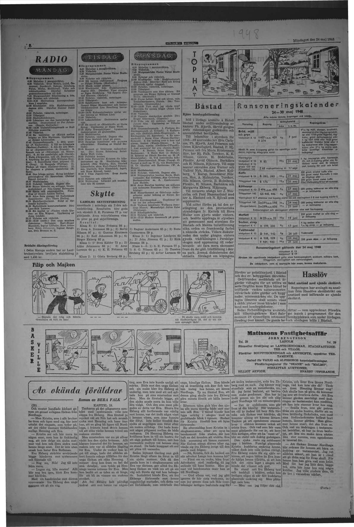 Laholms Tidning Måndag 24 maj 1948, sida 6
