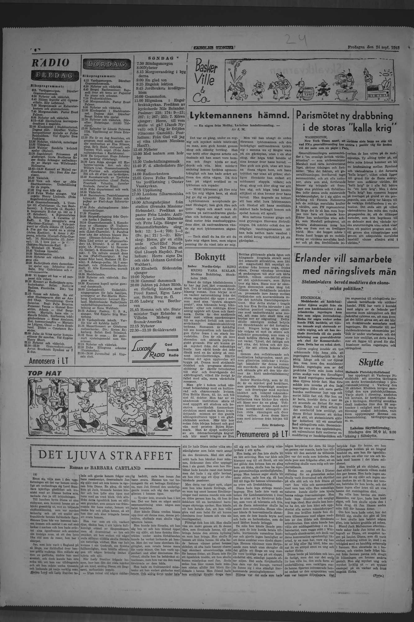 Laholms Tidning Fredag 24 september 1948, sida 6