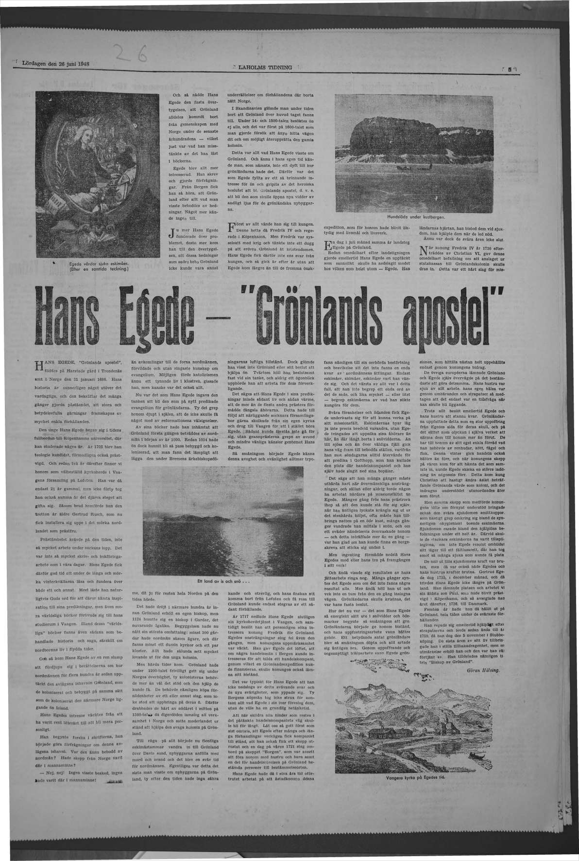 Laholms Tidning Lördag 26 juni 1948, sida 5