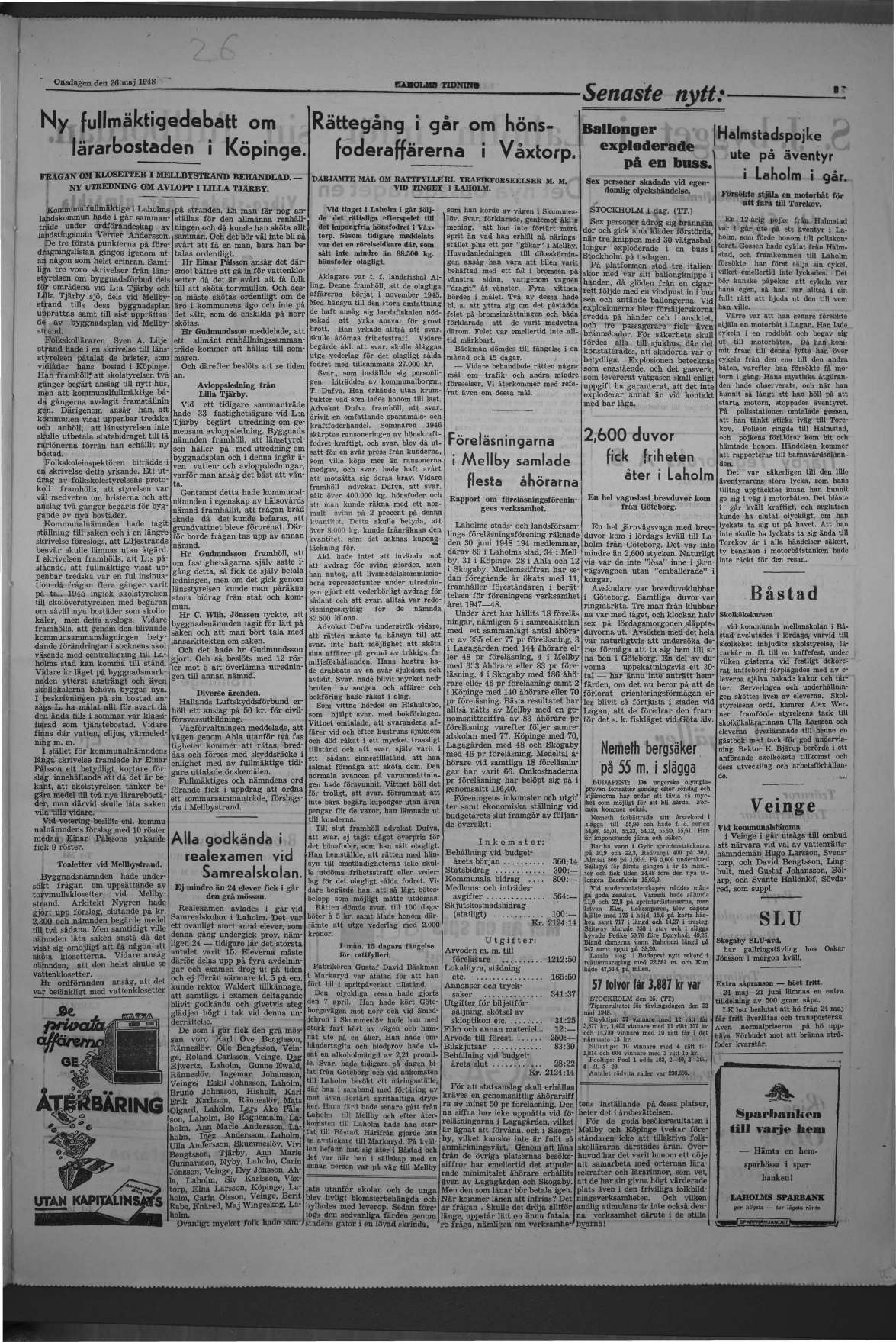 Laholms Tidning Onsdag 26 maj 1948, sida 3