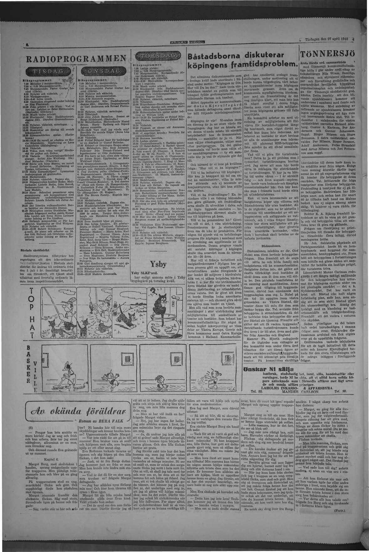 Laholms Tidning Tisdag 27 april 1948, sida 6