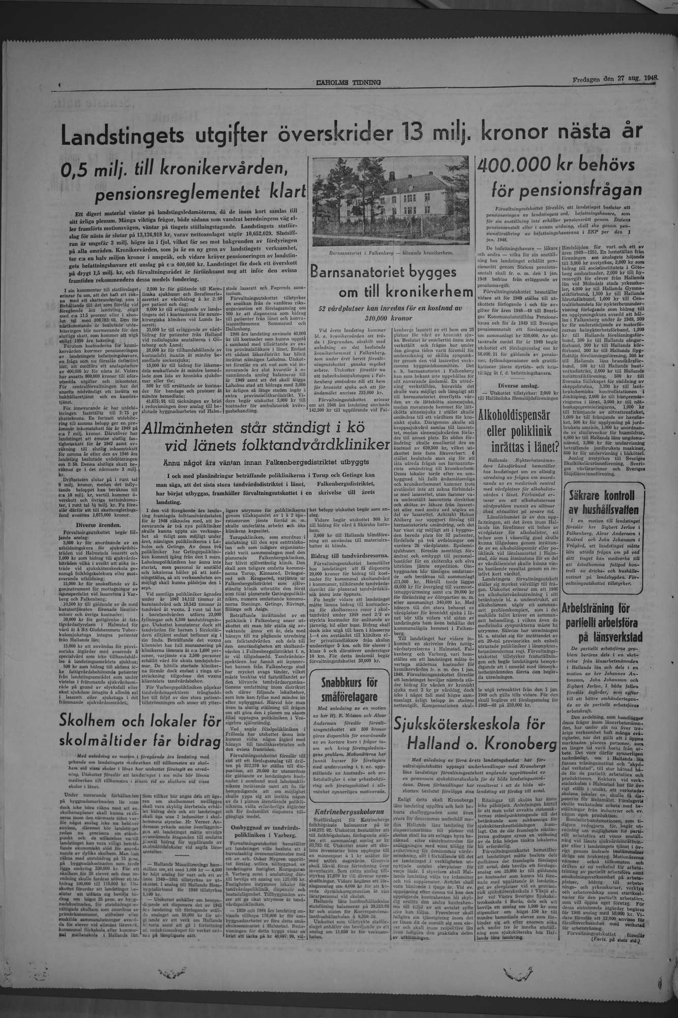 Laholms Tidning Fredag 27 augusti 1948, sida 4