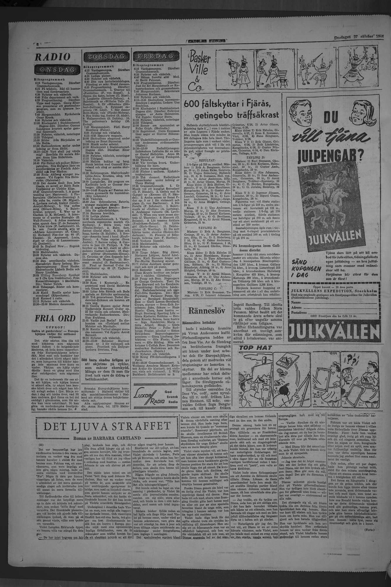 Laholms Tidning Onsdag 27 oktober 1948, sida 6