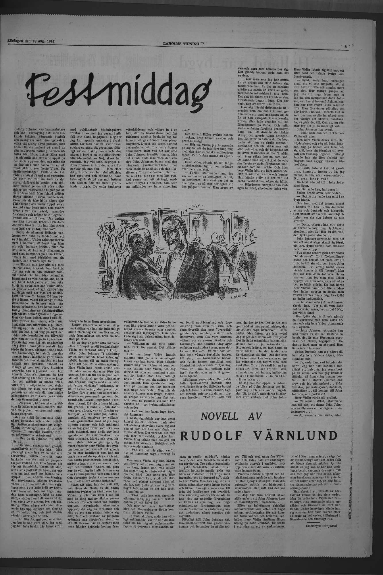 Laholms Tidning Lördag 28 augusti 1948, sida 5